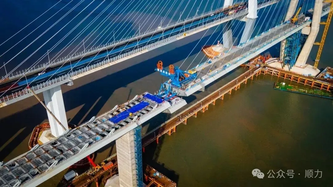 El tramo de acceso del lado sur del puente de cruce marítimo de la bahía de Ningbo Xiangshan se cerró con éxito utilizando pilotes de acero SHUNLI